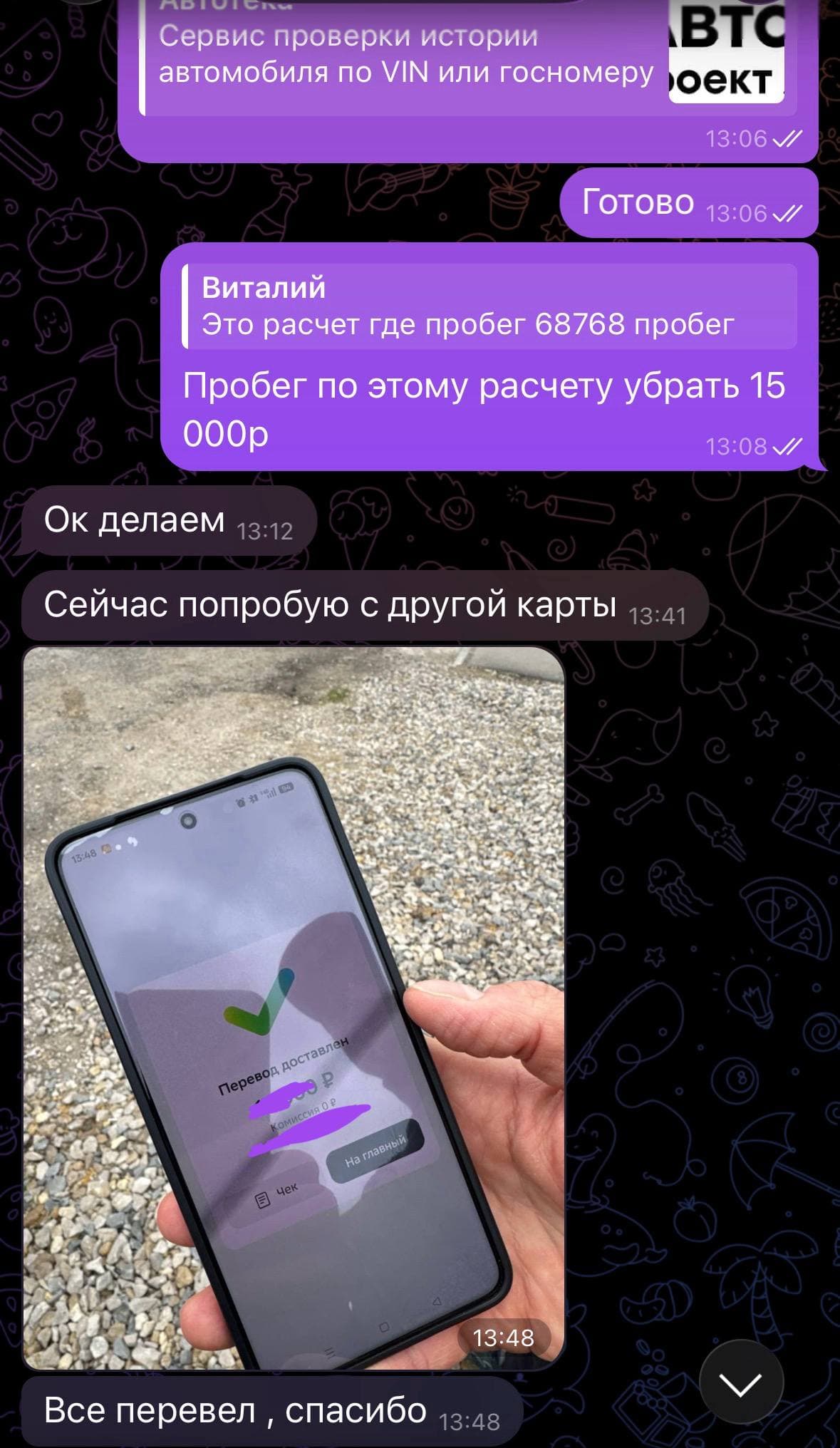 Успешное удаление ошибочной информации для друга заказчика