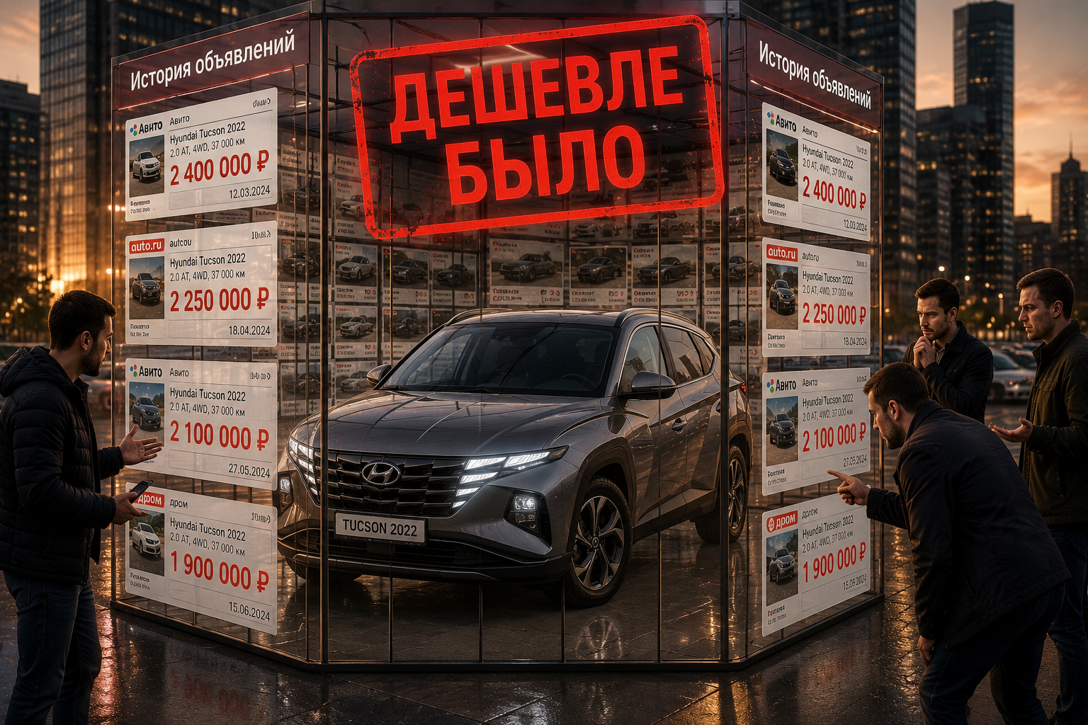Кейс Hyundai Tucson: 4 площадки, 4 цены — и покупатель знает их все