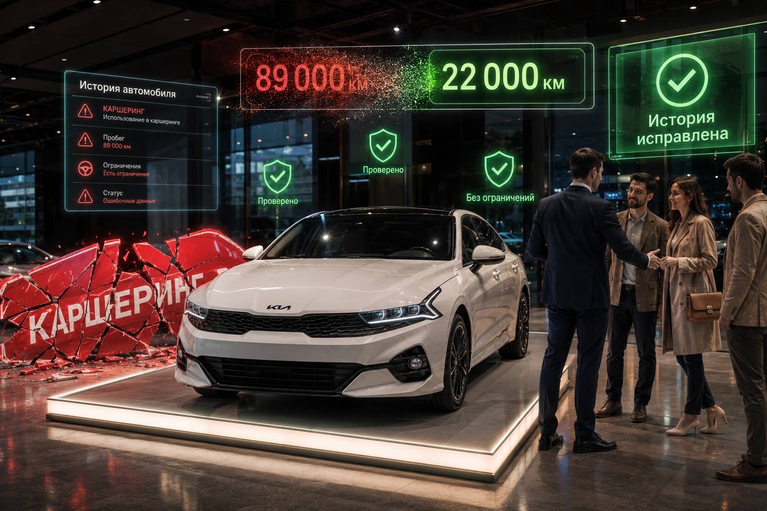 Кейс Kia K5: как снять клеймо каршеринга за 12 дней
