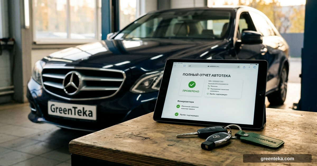 Чистая история в Автотеке после обработки GreenTeka